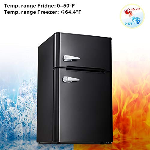 5 AGLUCKY+Compact+Refrigerator+Apartment+Stainless