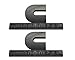 2 Pack Cummins Turbo Diesel Emblems, Badges High Output Nameplate Replacement Sticker for 2500 3500 Fender Emblem (Matte Black)
