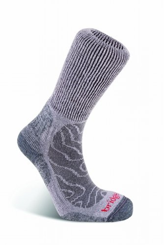 Bridgedale Men's MerinoFusion Trail Socks, Grey, X-Large