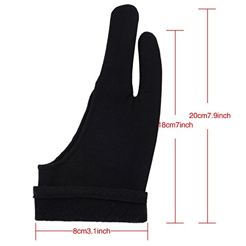 Thickened Artist Glove Tablet Drawing Glove for Graphic Tablet, Art Creation and iPad Pro Pencil