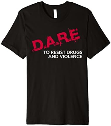 Men's DARE - TO RESIST DRUGS AND VIOLENCE SHIRT Large Black