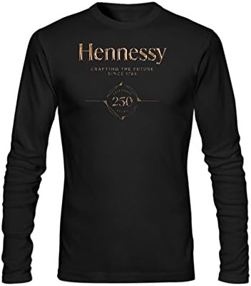 Extremen Men's Hennessy Long Sleeve O Neck t Shirt XXL Black