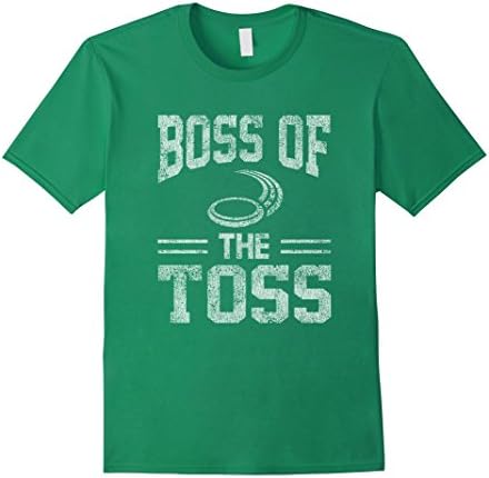 Mens Boss Of The Toss Disc Golf Problem Distressed T-Shirt 2XL Kelly Green
