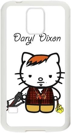 Daryl Dixon Hello Kitty Cute Funny Norman Reedus Cover Case for Samsung Galaxy S5(Laser Technology)