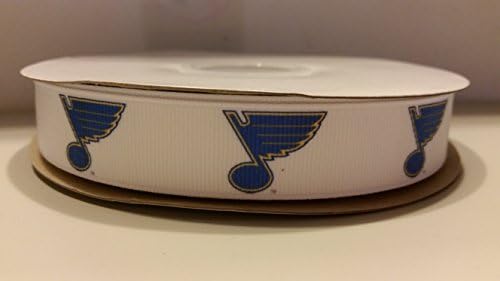 St Louis Hockey Grosgrain Ribbon (10 yards)