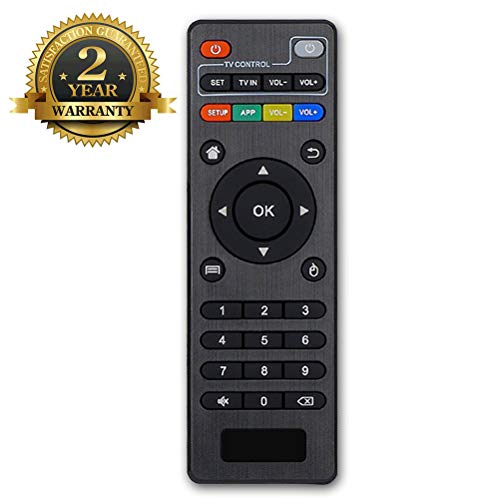 Bincolo Original Replacement Remote Control Controller for Android TV Box MXQ, MXQ PRO, MXQ-4K, M8S, M8N, T95, T95M, T95N, T95X, X96, X96mini, H96, H96 Pro, Black