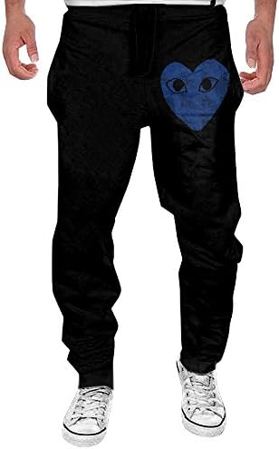 Winter Men Casual Comme Des Garcon Play Navy Pants Closed Bottom