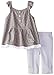 Calvin Klein Baby-Girls Infant Printed Denim Tunic with Stripes Leggings