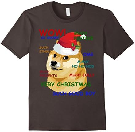 Miftees Christmas TeesChristmas Doge Funny Such Wow! Santa Doge T-Shirt