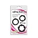 New Body-Safe Stay Hard Cock Rings Erection & Stamina Enhancer, Black and Free Sample Lube