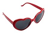 Coco&de Lolita Metal Heart Shaped Frame Cupid Sunglasses (Red, 58)
