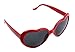 Coco&de Lolita Metal Heart Shaped Frame Cupid Sunglasses (Red, 58)