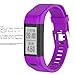 ECSEM Replacement Soft Silicone Bands and Straps for Garmin vivosmart HR+ ONLY (not for vivosmart hr) (Purple)