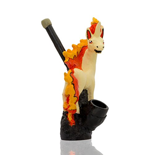 Handmade Tobacco Pipe Pokemon Hand Painted Art Collectible (Rapidash)