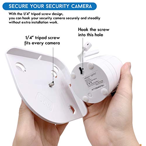 image for Baby Camera Shelf (White) - Baby Monitor Camera Wall Mount for Infant 