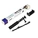 Luxebell Selfie Stick Telescopic Pole Pocket Purse Size with Phone Clip Holder for Gopro Hero 7 6 5, Session 5, Hero 4/3+/3/2 and Cellphone 6.6