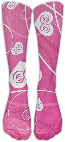 Eternal Love Pattern Women's Compression Socks Novelty Athletic Socks Crew Socks Unisex High Stockings