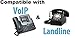 Industrial Wall Phone with Dialpad & Wallplate - Black by HQTelecom