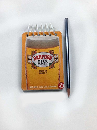 Handmade Upcycled Harpoon IPA Coaster Sketchbook