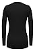 Zeagoo Women Long Sleeve Button Decor Slim Casual Basic T-shirt Blouse, Black, XX-Large High Quality