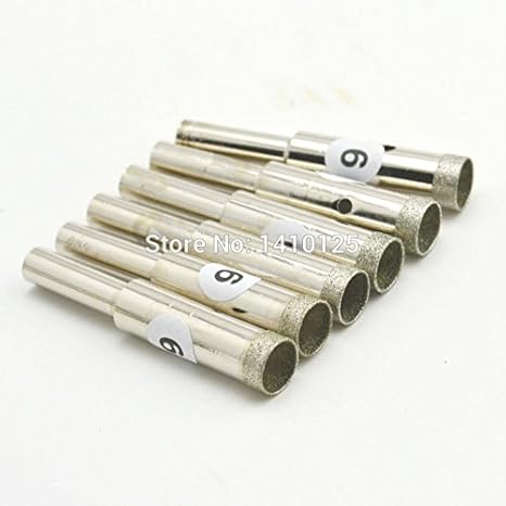 Generic 5Pcs 9mm 11/32" inch Lapidary Super-thin Diamond Coated Core Drill Bit Hole Saw 0.5mm Rim Save Materials for Jasper Gems Agate