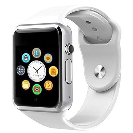 mobile watch white colour
