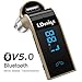 LDesign FM Transmitter, Bluetooth Wireless in-Car FM Radio Adapter Car Kit with Hand Free Call | Stereo 4 Modes Music Play | TF Card &U-Disk Reading Applicable for All Smart Phones -Gold