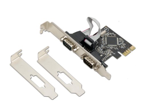 Syba Dual Port Serial DB9 RS232 PCIe X1 Card Components SD-PEX15022