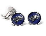Game of Thrones Cufflinks, Stark Tie Clip, Dire Wolf Jewelry, Game of Thrones Wedding Party Gifts, Groomsmen Gift