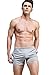 sandbank Men's Pocket Running Workout Gym Active Shorts Lounge Sleep Bottoms (Waistline : 29-32 inch, 2 Pack-Grey+Wine Red)