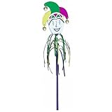 Amscan Fun-filled Mardi Gras Party Jester Jingle Wand Favor, Multicolor, 20