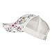 Floral Print Mesh Trucker Cap - White OSFM