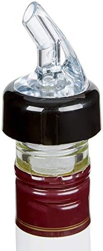 Xelparuc (Pack of 3) Measured Liquor Bottle Pourers, 1.5 oz, Clear Spout Bottle Pourer with Yellow Tail and Black Collar, Measured Pour Spouts