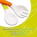 Baby Utensils Spoons Forks Set with Travel Safe Case Toddler Babies Children Feeding Training Spoon Easy Grip Heat-Resistant Bendable Soft Perfect Self Feeding Learning Spoons 2 Sets