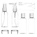 LUOYIMAN Travel Bottles Travel Accessories Small bottles Containers Leak Proof Portable Travel Plastic bottles(transparent)