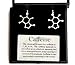 Caffeine Earrings (Molecular Structure)
