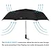 G4Free 48 Inch Folding Travel Umbrella 9 Ribs Double Canopy Auto Open Close