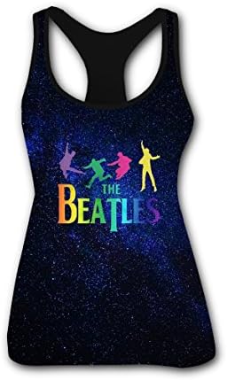 Fashion The_Beatles_Logo Women's Tank Top With Racer Back M
