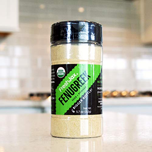 FreshJax Premium Organic Spices, Herbs, Seasonings, and Salts (Certified Organic Fenugreek Powder - Large Bottle) - Image 3