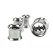 Longbeauty Stainless 316L Steel Bat Screwed Ear Expander Plugs 1Pair
