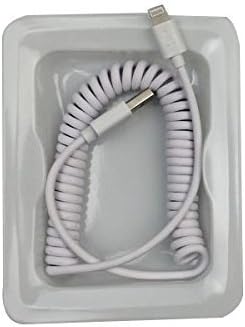 6 Feet 1.8 Meter Telescopic Retractable USB Cable for DJI Phantom 3 Professional &amp; Advanced Inspire 1 Remote Controller,Iphone 5 6 5S 6S Plus,Ipad Mini Compatible - White