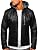 Übergangsjacke Bikerjacke Kunstlederjacke Sweatjacke Herren BOLF