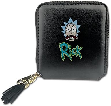 IaYaoo Rick And Morty Women's PU Leather Zipper Wallets