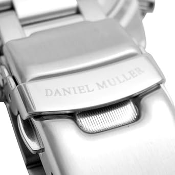 ダニエル ミューラー Daniel Muller 腕時計 オールステンレス クロノグラフ メンズウォッチ Dm 03bk ブラック 腕時計 腕時計 通販 Amazon