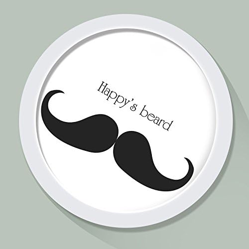 Paintsh Creative Circular Photo Frame Combination of European Living Room Bedroom Tv Background Wall Decorations Hanging Wall Picture Frame, 29.5 29.5Cm, Longevity Deer - Beard