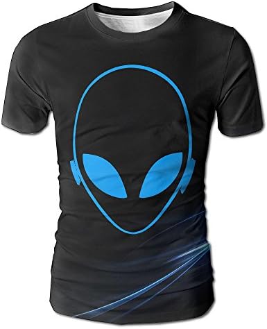 Alienware Head Fashion Short Sleeve With Round Neck For Men