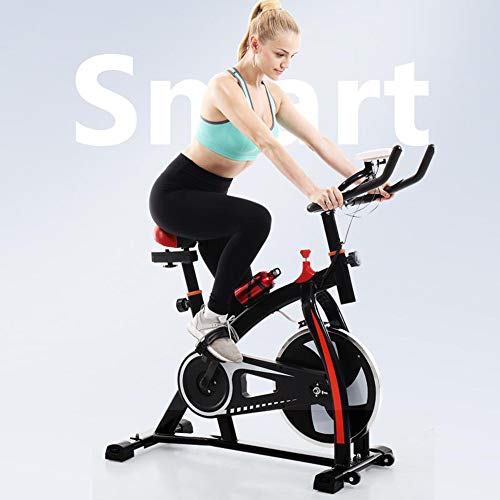 Exercise Cycling Bike, Indoor Cycling Bike Stationary Bike Multi-Function Monitor Ultra-quiet Home Bicycle lkoezi Fitness Equipment (Black)