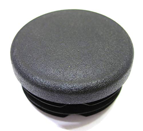 4 Pack: 1 3/8 Inch (35mm) Round Black Plastic Tubing Plug, Pipe Tubing End Cap, Steel Furniture Pipe Tube Cover, Tube Pipe Hole Plug