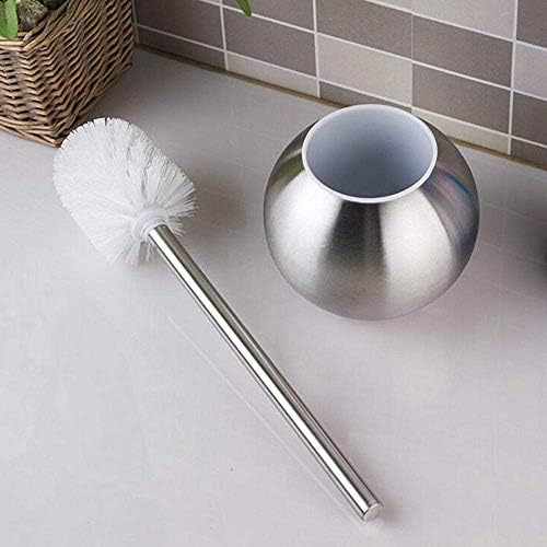 Toilet Brush Set Bathroom Toilet Bowl Brushes Toilet Brush and Holder Stainless Steel Creative Fashion Bathroom Cleaning Strong Sturdy, Yue WenMing, Spherical
