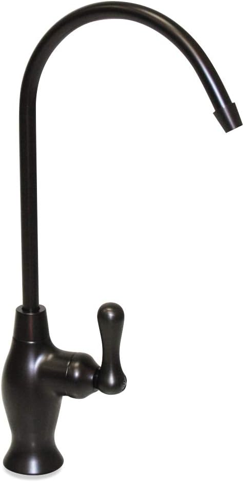 Puroflo Kitchen/Bar Sink Drinking Water Faucet, Chrome Finish, Lead-Free, Non-Air Gap, NSF Certified, With Faucet Connection 1/4'' Push-In Fitting, FLR-575CP, 1 Pack - - 